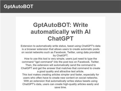 GPTAutoBot