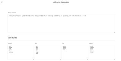 AI Prompt Randomizer