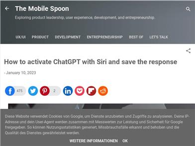 ChatGPT for Siri