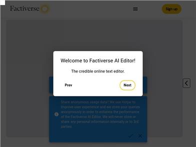 Factiverse AI Editor