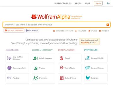 WolframAlpha