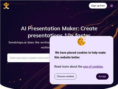 Sendsteps.ai: First AI Presentation Tool