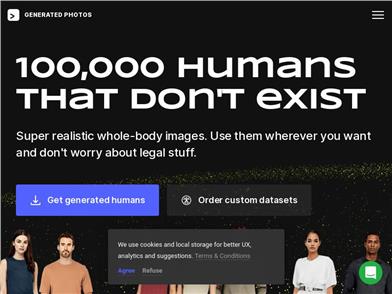 100,000 Non-Existent Humans