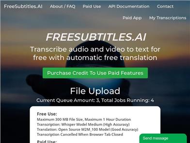 Free Subtitles AI
