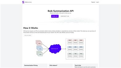Bulk Article Summarization API