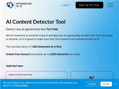 AI Content Detector Tool