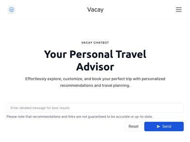 Vacation & Travel Chat (GPT)