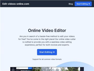 Edit Videos Online