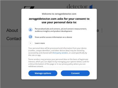 ZeroGPT検出器