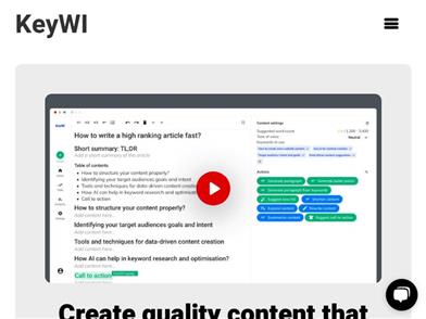 KeyWI - AI Content Marketing Assistant