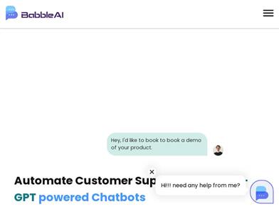Babble AI | chat-GPT based Chatbots