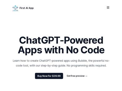 First AI App