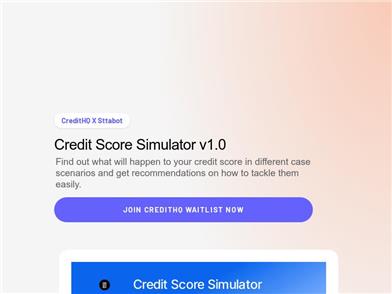 Credit Score Simulator AI