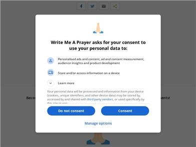 Write Me A Prayer - AI Prayer Generator
