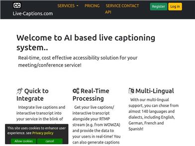 AI-Powered Live Captioning System