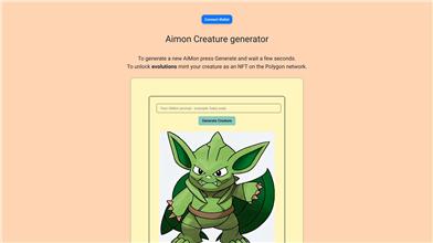 Aimons.xyz AI-Generated Creatures