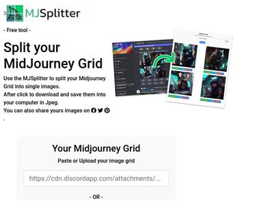 Midjourney スプリッター