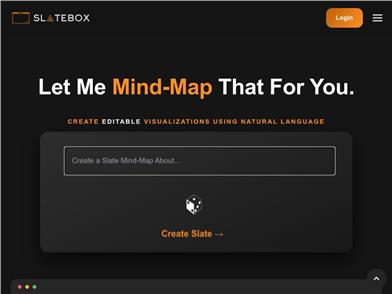 Slatebox:テキストからマインドマップ作成など
