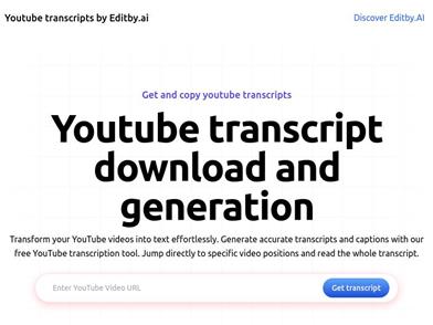 Editby.aiによるYouTube字幕作成