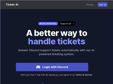 Ticket AI for Discord