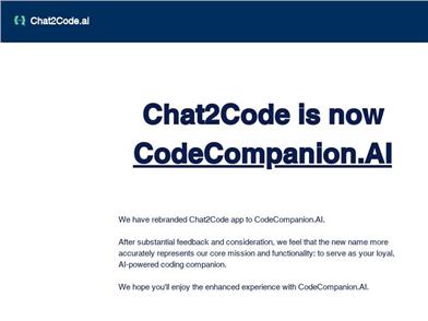 Chat2Code Autonomous AI Coding & BI Tool