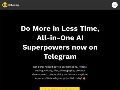 Solvemigo - ChatGPT for Telegram