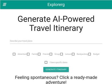 Explorerg - Discover, Plan Your Journeys