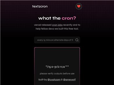 Text to Cron