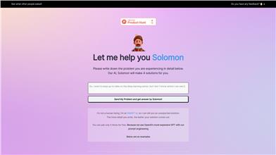 SolomonGPT - Solution Recommender for U