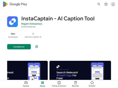 InstaCaptain - AI キャプションツール