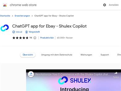 ChatGPT for Amazon - Shulex VOC