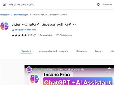 ChatGPT Sidebar Chrome Extension