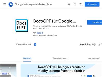 DocsGPT for Google Docs