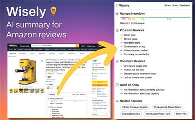 Wisely:AmazonレビューAI要約