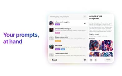 Spell – save & recall all your AI prompts