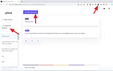 Save my Phind - AI Conversation Exporter