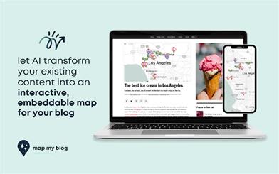 Map My Blog - AI搭載型地図ソフトウェア