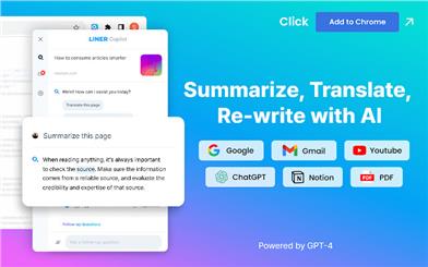 LINER ChatGPT: AI Copilot for Web & YouTube