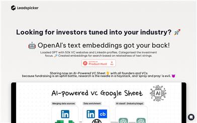 AI-Powered VC Sheet
