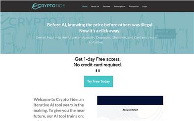 Crypto Tide Price Prediction Algorithm