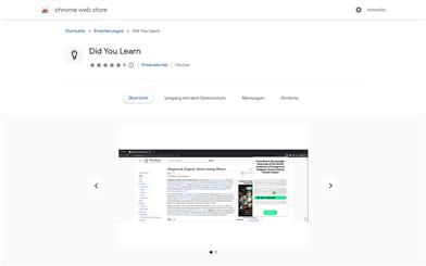 Did You Learn