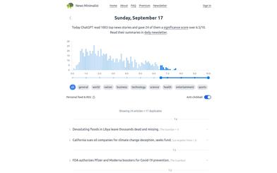 News Minimalist