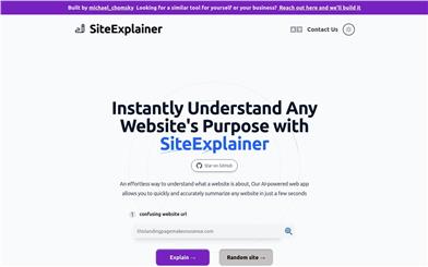 SiteExplainer