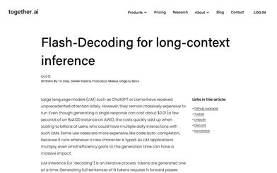 Flash-Decoding