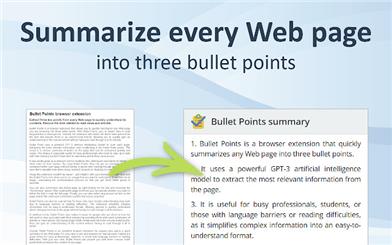 Bullet Points: Summarize Web Pages with GPT-3