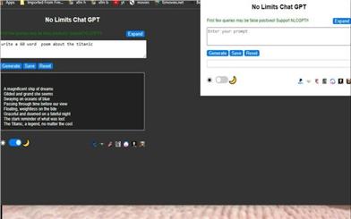 No Limits Chat GPT Free