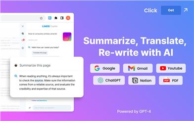 LINER: ChatGPT AI Copilot for Web & YouTube & PDF