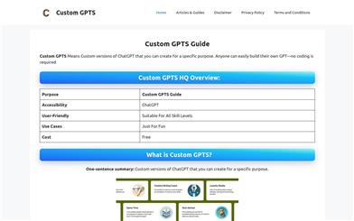 Custom GPTS