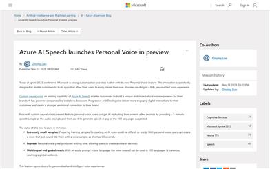 Personal Voice