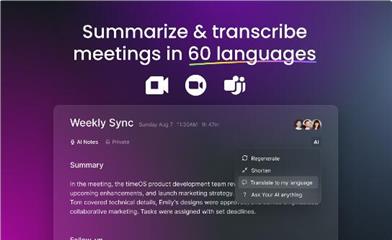 timeOS: Ai Note-Taker & Meeting Reminders